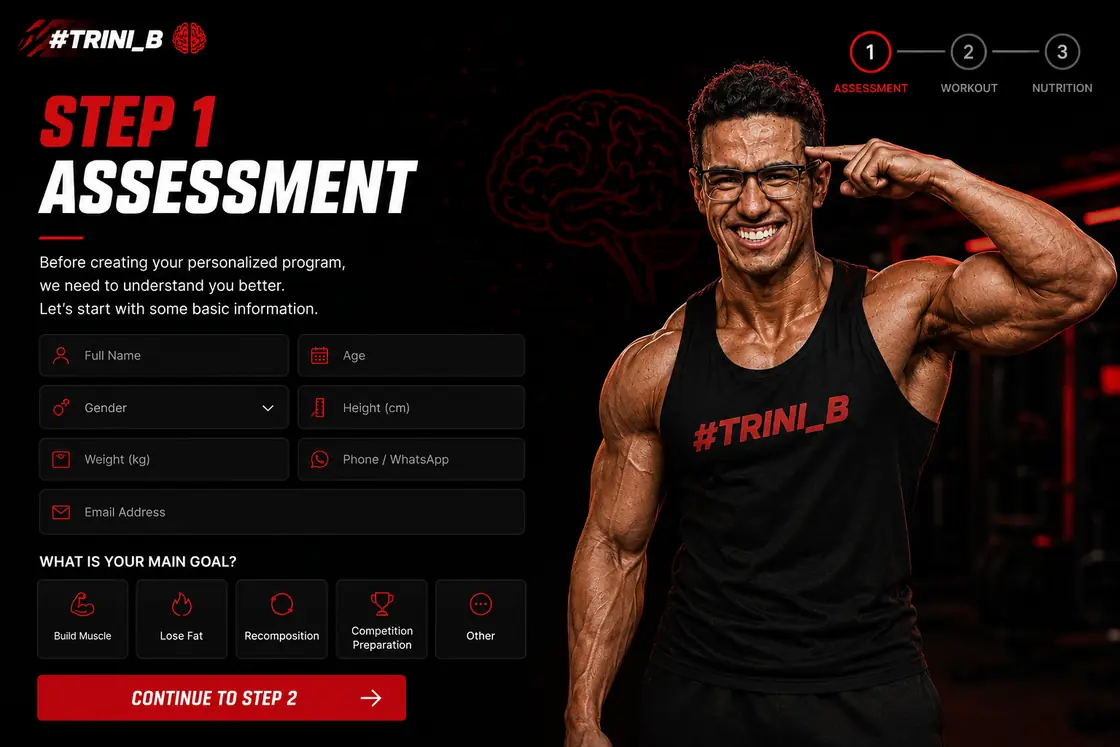 Step 1 — assessment intake screen